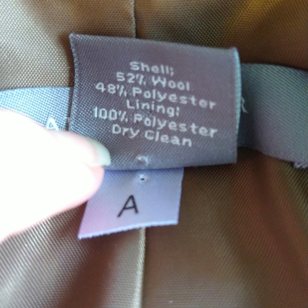 Ann Taylor Wool Blend Camel Brown 2 Button Blazer Career Professional - Picture 6 of 9
